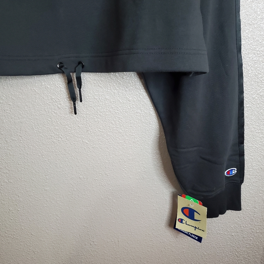 Champion Classic Fleece Cinched Bottom Crew Sweatshirt Women Size Large - Picture 5 of 9